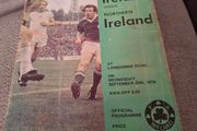 Republic of Ireland v Northern Ireland 20.09.1978 soccer programme