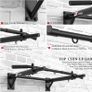 Pull Up Bar Wall Mounted Chin Up Bar Home Gym Punch Bag and TRX Training Hook Exercise Bracket Upper Body Workout Bar Image 5
