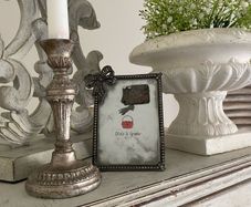 ShabbyChic Frame and Candle Holder