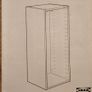 Kitchen Wall Cabinet white with 4 shelves and 1 glass door Image 7