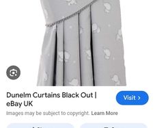 Dunelm lined curtains for kids room/nursery