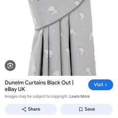 Dunelm lined curtains for kids room/nursery
