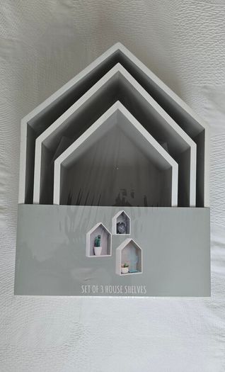 Brand new Set of 3 House shelfs