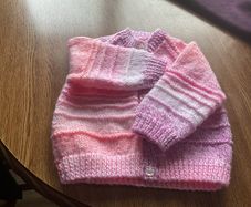 Hand knit Baby Cardigan