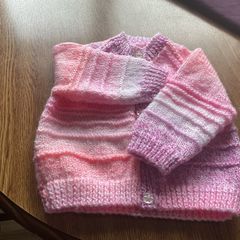 Hand knit Baby Cardigan