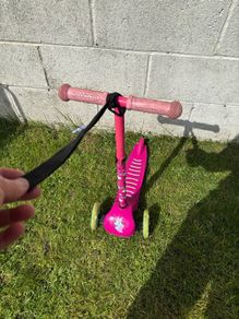 3 glowing wheels kids scooter pink 3-5y