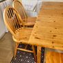 Extendable Pine Kitchen Table and Chairs Image 2