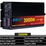New Pure Sine Wave Inverter 12v 3000W Car Power Solar Inverter 12/24V DC to AC 220V Converter Transformer continues power 1500w Image 2