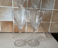 Set 4 Royal Doulton crystal Wine Goblets
