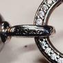 Elegant Ti Sento grey pearl necklace with sparkly decorative clasp Image 4