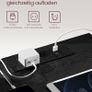 Set of 2 Bedside Tables 3 Drawers 2 AC Outlets, 2 USB Ports Image 7