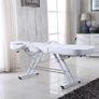 Adjustable Beauty Bed Massage Table 3 Section Leather Spa Treatment Bed with Headrest Image 6