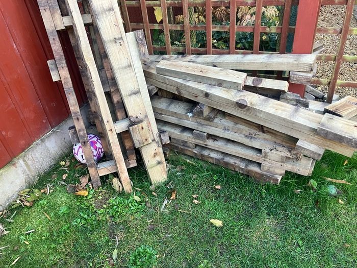 Free Old Decking for fire wood