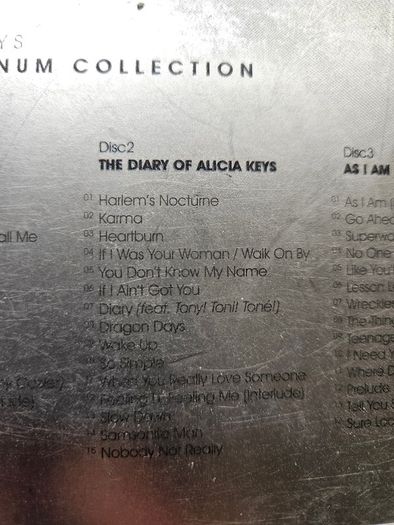 Alicia Keys. The Platinum Collection. 3 CD Albums.