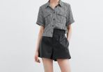 Zara Faux Leather Shorts