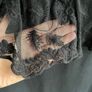 Embroidered lace black dress UK10-12 Image 7