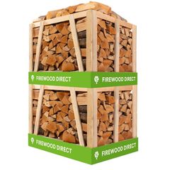 Premium Kiln-Dried Beech Firewood - Double Crate