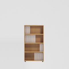 Open Bookcase Desk High (1490mm) - 4 Levels