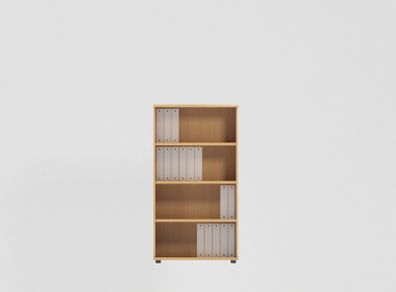 Open Bookcase Desk High (1490mm) - 4 Levels