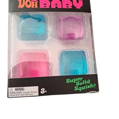 NeeDoh Nice Ice Baby 4 mini squishies NEW