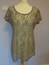 Brand new TU grey lace top size UK18 EU46 Postage included