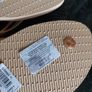 Gold Haviana flip flops women's UK size 4 Image 6