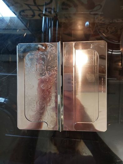 silver diary holder