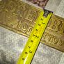 Vintage Brass Pub Plaque with Raised Lettering reading FREE BEER TOMORROW, Postage Available or Collection Image 5