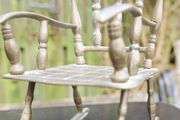 Vintage brass rocking chair, dolls, Teddy bear chair H 6,5" 4 x 5"