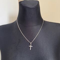925 sterling silver chain with cross pendant