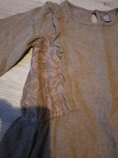 Zara brown girls dress