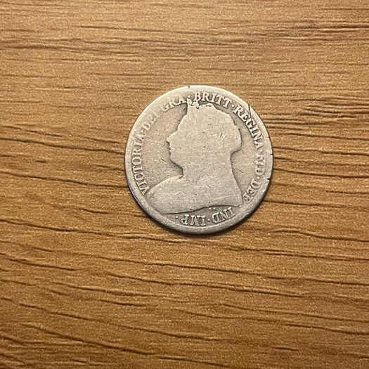 1897 Silver shilling, UK