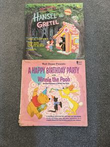 Two Classic Walt Disney Vinyl Records