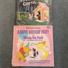 Two Classic Walt Disney Vinyl Records