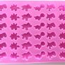 Silicone chocolate moulds with 48 miniature dinosaur shapes Image 2