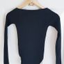 Black Long Sleeve Bodysuit - Size 2XS Image 2