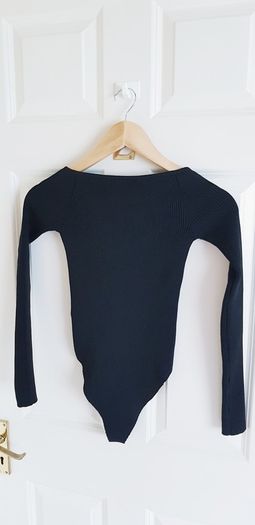 Black Long Sleeve Bodysuit - Size 2XS