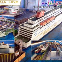 Koningin Beatrix Stena Line Card Model Kit