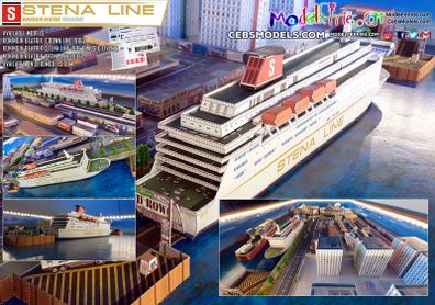 Koningin Beatrix Stena Line Card Model Kit