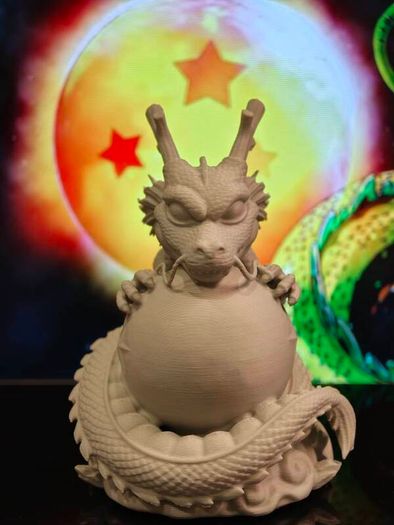 3D Printed Shenron & Dragon Ball Figurine