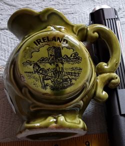 green Irish made pottery