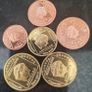Netherlands Curacao 1,2,5,10,20 & 50 Cent Prototype, Probe, Essai coin's (6 coin Lot) Image 3