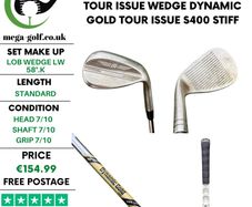 Titleist Vokey Wedgeworks Tour Issue Wedge Lw 58.K / Dynamic Gold Tour Issue S400 Stiff