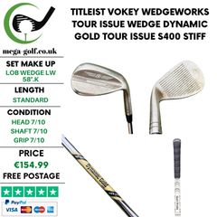 Titleist Vokey Wedgeworks Tour Issue Wedge Lw 58.K / Dynamic Gold Tour Issue S400 Stiff