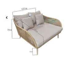 Double garden chair/bed