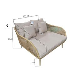Double garden chair/bed