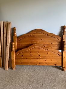 Solid Pine Double Bed Frame
