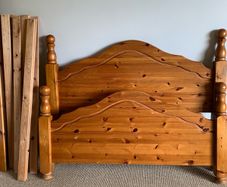 Solid Pine Double Bed Frame