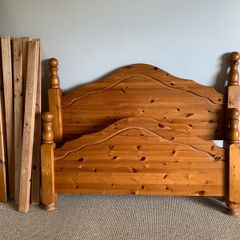 Solid Pine Double Bed Frame