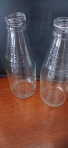 CMP vintage milk glass bottles